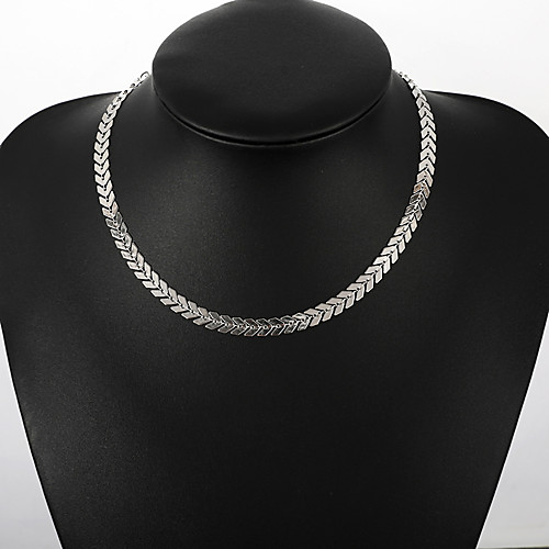 

Women's Choker Necklace Necklace Friends European Romantic Casual / Sporty Sweet Chrome Gold Silver 30 cm Necklace Jewelry 1pc For Street Festival