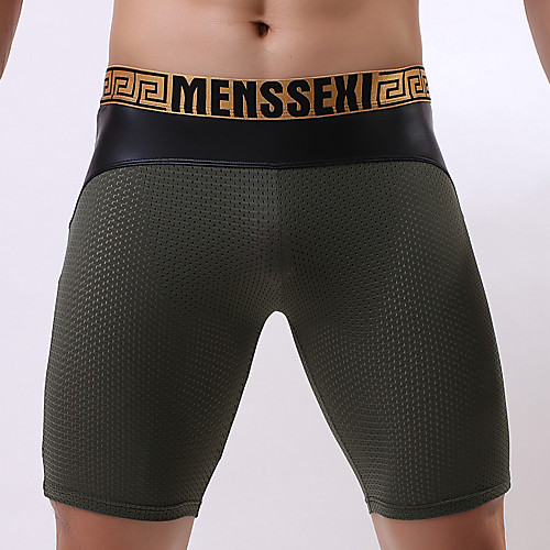 

Men's Sporty Army Green Green Blue Board Shorts Bikini Bottoms Swimwear Swimsuit - Color Block S M L Army Green