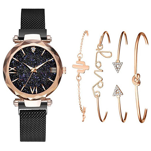 

Women's Steel Band Watches New Arrival Fashion Black Blue Red Stainless Steel Chinese Quartz Rose Gold Purple Red Chronograph New Design Casual Watch 1 set Analog One Year Battery Life