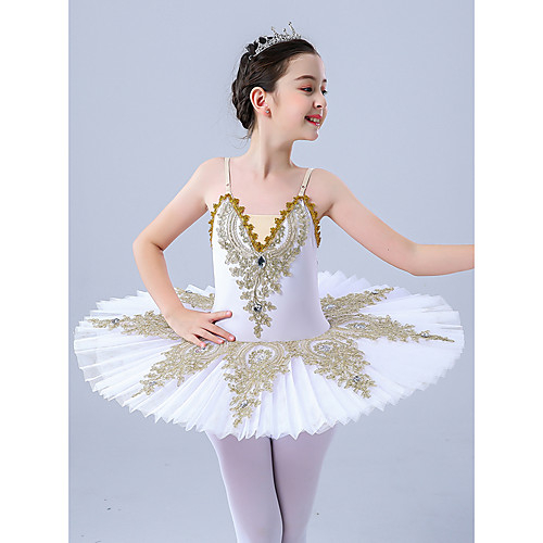 

Kids' Dancewear / Gymnastics / Ballet Leotards / Tutus & Skirts Girls' Performance / Daily Wear Polyester / Tulle Scattered Bead Floral Motif Style / Pleats / Pearls Sleeveless Leotard / Onesie