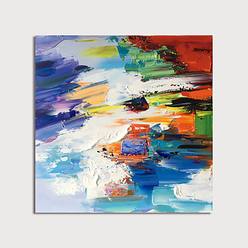 

Hand Painted Canvas Oilpainting Abstract by Knife Home Decoration with Frame Painting Ready to Hang