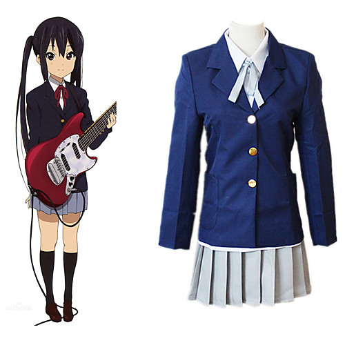 

Inspired by K-ON Mio Akiyama Anime Cosplay Costumes Japanese Cosplay Suits Coat Skirt Rope For Men's Women's