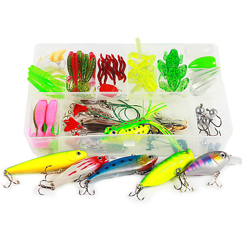 

1 pcs Flies Lure kits Hard Bait Soft Bait Buzzbait & Spinnerbait Spoons Flies Minnow Crank Floating Sinking Fast Sinking Bass Trout Pike Fly Fishing Bait Casting Freshwater Fishing Hard Plastic