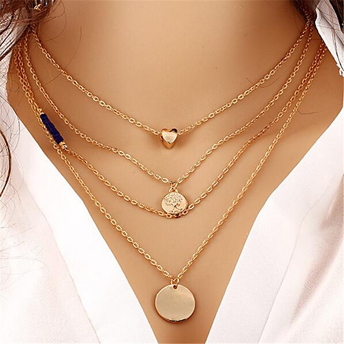 

Women's Choker Necklace Collar Necklace Charm Necklace Precious Fashion Chrome Gold 45 cm Necklace Jewelry 1pc For Christmas Party Evening Street Festival