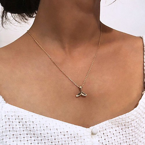 

Women's Necklace Friends European Romantic Casual / Sporty Sweet Chrome Gold Silver 50 cm Necklace Jewelry 1pc For Street Festival