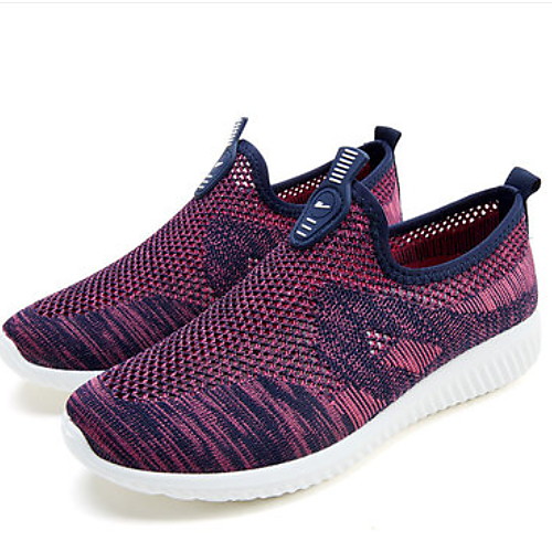 

Women's Athletic Shoes Flat Heel Round Toe Tissage Volant Running Shoes Spring & Summer Red / Black / Gray