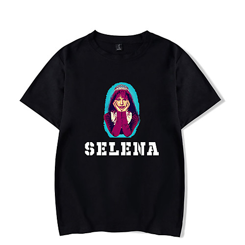 

Inspired by Cosplay Selena quintanilla Cosplay Costume T-shirt Pure Cotton Print Printing T-shirt For Men's / Women's