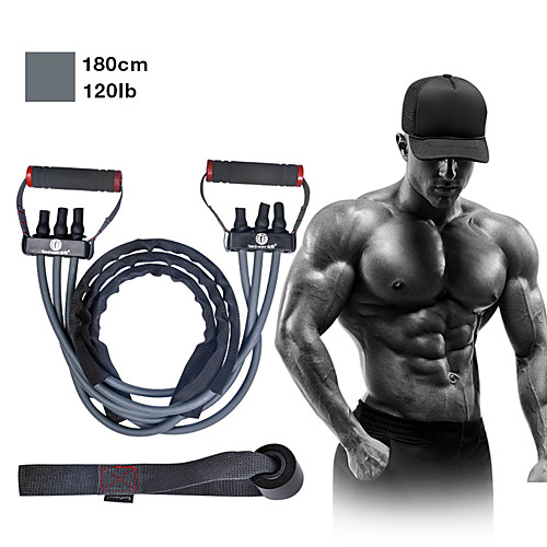 

Resistance Band Set 9 pcs 3 Stackable Exercise Bands Door Anchor Exercise Handles Sports Latex Home Workout Gym Exercise & Fitness Anti-Wear Strength Training Heavy Duty Muscular Bodyweight Training