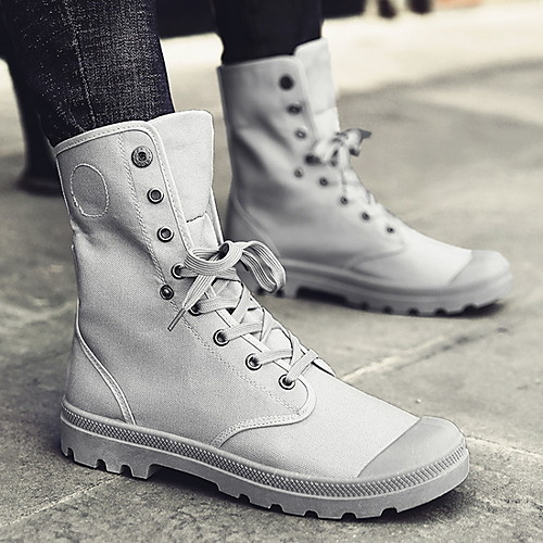 

Men's Denim Fall & Winter Boots Mid-Calf Boots Khaki / Black / Gray