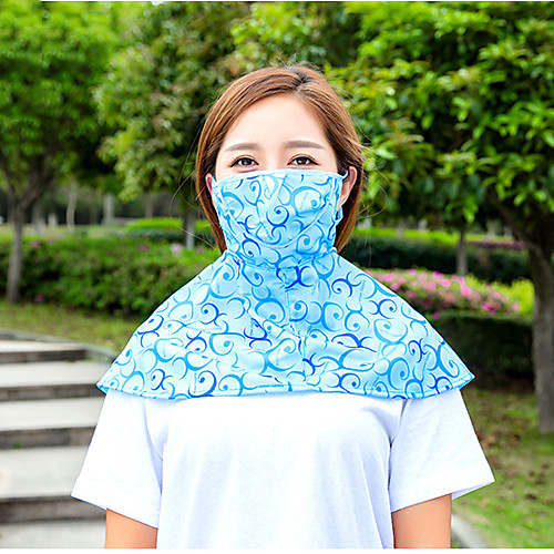 

Mask Pollution Protection Mask Breathable Ultraviolet Resistant Comfortable Printing Terylene Spring Summer for Women's Climbing Beach Traveling Purple Pink Grey