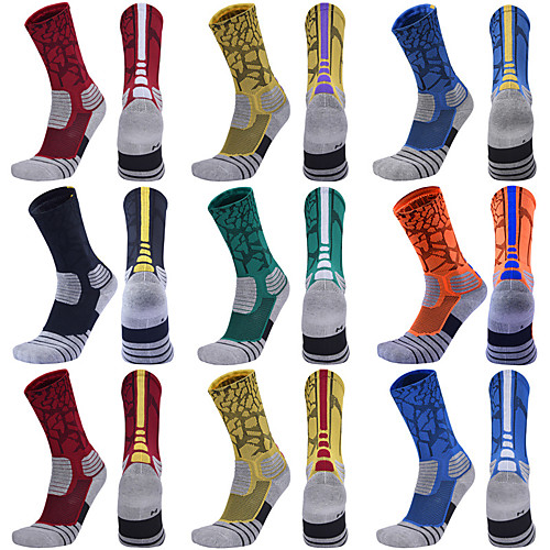 

Compression Socks Athletic Sports Socks Running Socks 1 Pair Men's Women's Tube Socks Socks Breathable Sweat-wicking Comfortable Running Active Training Jogging Sports Multi Color Cotton Black Red