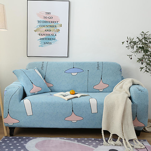 

Cartoon Lights Print Dustproof All-powerful Slipcovers Stretch Sofa Cover Super Soft Fabric Couch Cover with One Free Pillow Case