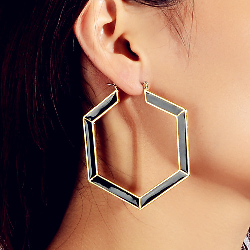 

Women's Earrings Geometrical Fashion Wedding Stylish Baroque Trendy Boho Africa Earrings Jewelry Black For Party Evening Date Vacation Street Beach 1 Pair