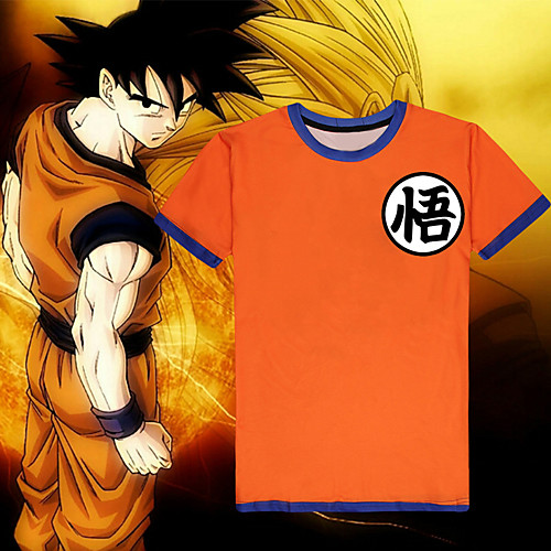 

Inspired by Dragon Ball Son Goku Anime Cosplay Costumes Japanese Cosplay T-shirt Top For Men's Women's