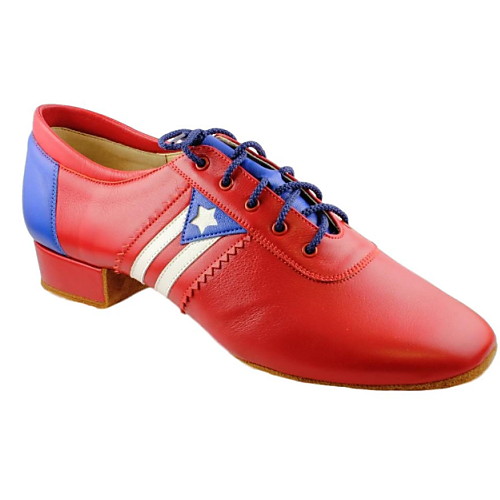 

Men's Modern Shoes PU Heel Flat Heel Dance Shoes Red