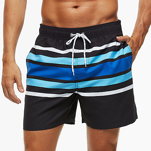 

Men's Sporty / Basic Chinos / Shorts Pants - Striped Blue & White / Black & White / Blue, Classic / Sporty / Print Black US34 / UK34 / EU42 US36 / UK36 / EU44 US38 / UK38 / EU46