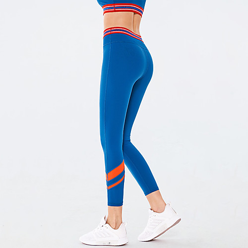 

Women's Sporty / Basic Legging - Solid Colored High Waist Blushing Pink Blue Black S M L