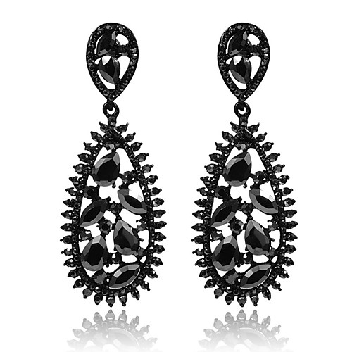 

Women's Earrings Holiday Wedding Birthday Romantic Earrings Jewelry Black For Date Street Festival 1 Pair