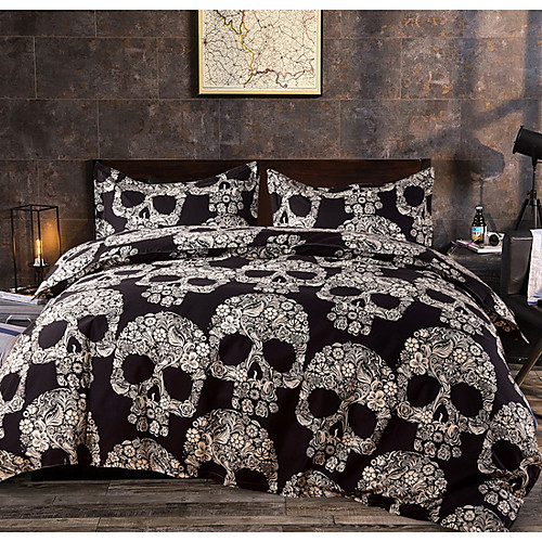 

Duvet Cover Sets 3 Piece Linen / Cotton 3D Gray Printed Abstract