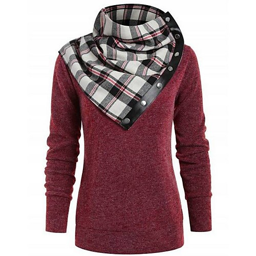 

Women's Basic Sweatshirt - Plaid Fuchsia M