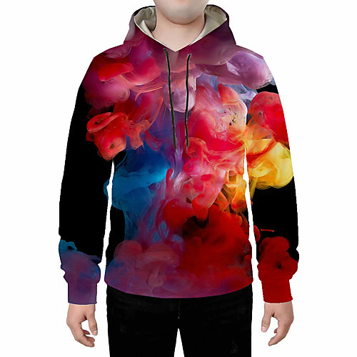 

Men's Basic Hoodie - 3D Rainbow US32 / UK32 / EU40