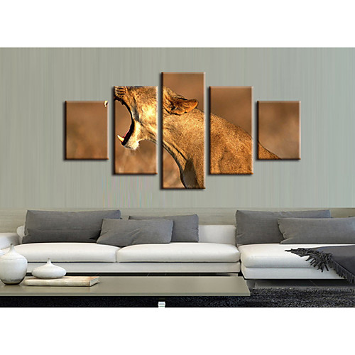 

5 Pieces Printing Decorative Painting Oil Painting Home Decorative Wall Art Picture Paint on Canvas Prints Animals Nature