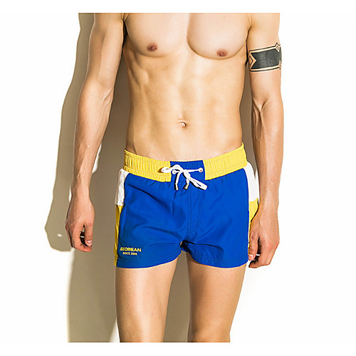 

Men's Normal Cotton Sexy Long Johns Color Block Mid Waist