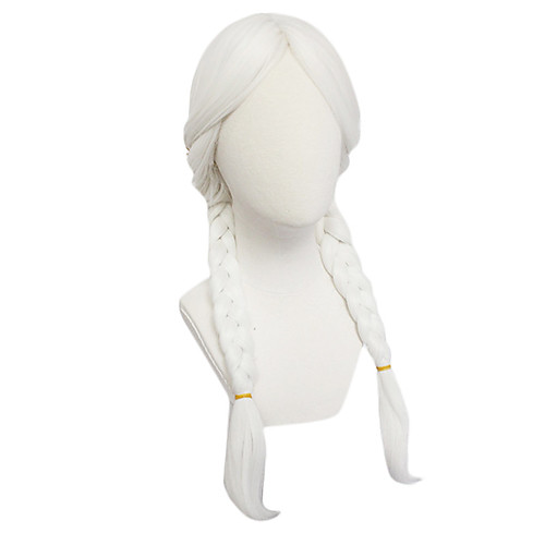 

Cosplay Coco Cosplay Cosplay Wigs Women's Braid 25 inch Heat Resistant Fiber Plaited White White Anime