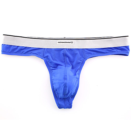 

Men's Basic G-string Underwear - Normal Low Waist Purple Blue White M L XL