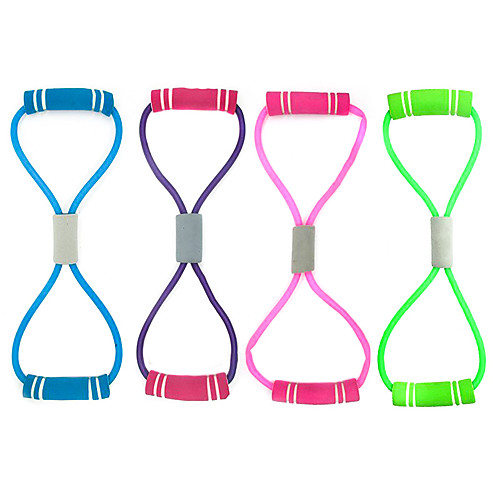 

Exercise Resistance Bands Figure 8 Exercise Cord Rubber Bands 1 pcs Sports TPR Yoga Pilates Exercise & Fitness Adjustable Durable Full Body Strength For Men Women