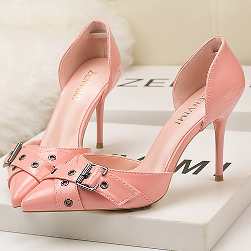 

Women's Heels Stiletto Heel Pointed Toe PU Spring & Summer Pink