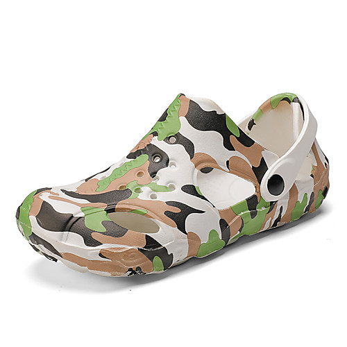 

Men's EVA(ethylene-vinyl acetate copolymer) Spring & Summer Sporty / Casual Sandals Running Shoes / Walking Shoes Breathable Camouflage Blue / White / Black