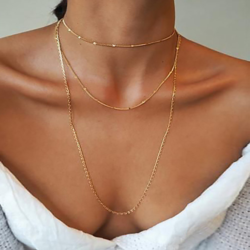 

Women's Pendant Necklace Necklace Friends European Romantic Casual / Sporty Sweet Chrome Gold 70 cm Necklace Jewelry 1pc For Street Festival