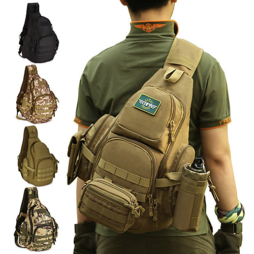 

30 L Hiking Sling Backpack Military Tactical Backpack Rain Waterproof Quick Dry Wear Resistance High Capacity Outdoor Hunting Hiking Cycling / Bike Nylon Brown Army Green Camouflage