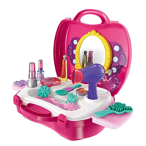 

Pretend Makeup Set Pretend Makeup Play Furniture Family Bolster Furnishing Articles Hand-made Parent-Child Interaction Plastic Shell Child's Toddler All Toy Gift 21 pcs