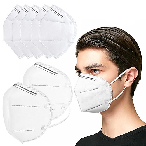 

10/20/50 pcs KN95 CE EN 14683 Standard Face Mask Respirator Protection In Stock CE Certified Certification White