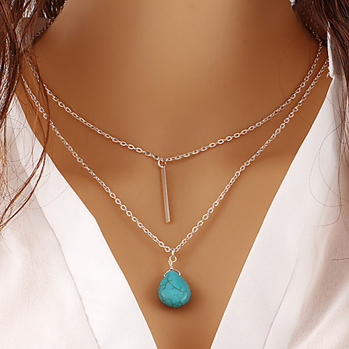 

Women's Pendant Necklace Necklace Friends European Romantic Casual / Sporty Sweet Chrome Gold Silver 50 cm Necklace Jewelry 1pc For Street Festival