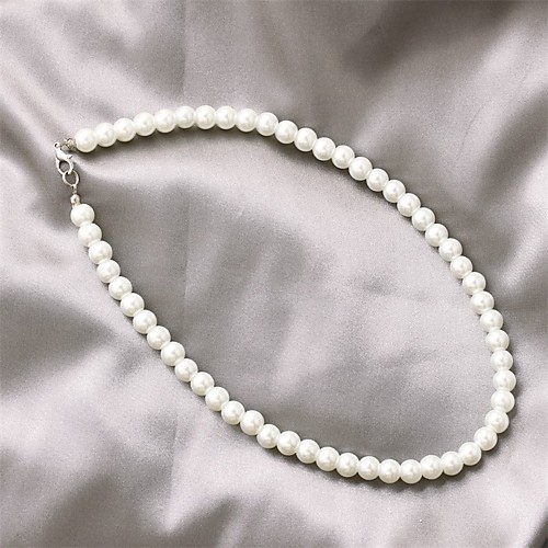 

Women's Necklace Friends European Romantic Casual / Sporty Sweet Chrome White 43 cm Necklace Jewelry 1pc For Street Festival