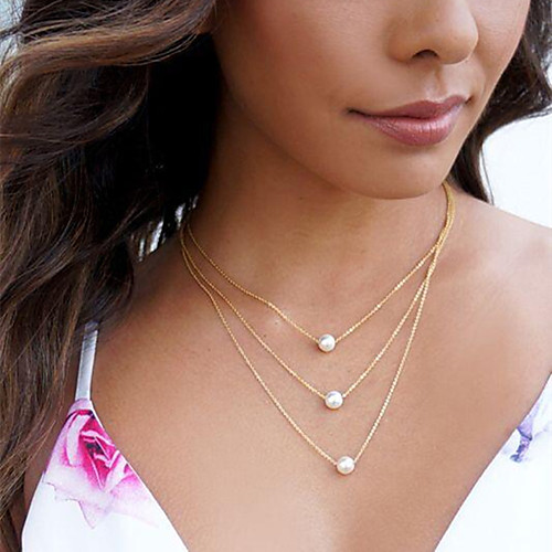 

Women's Pendant Necklace Necklace Friends European Romantic Casual / Sporty Sweet Chrome Gold 45 cm Necklace Jewelry 1pc For Street Festival