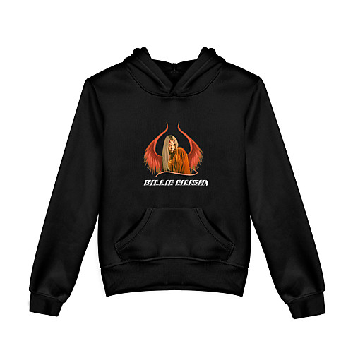 

Inspired by Cosplay Billie Eilish Cosplay Costume Hoodie Pure Cotton Print Hoodie For Boys'