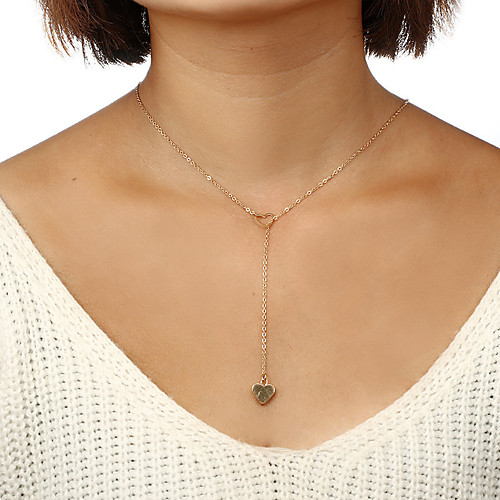 

Women's Necklace Friends European Romantic Casual / Sporty Sweet Chrome Gold Silver 52 cm Necklace Jewelry 1pc For Street Festival