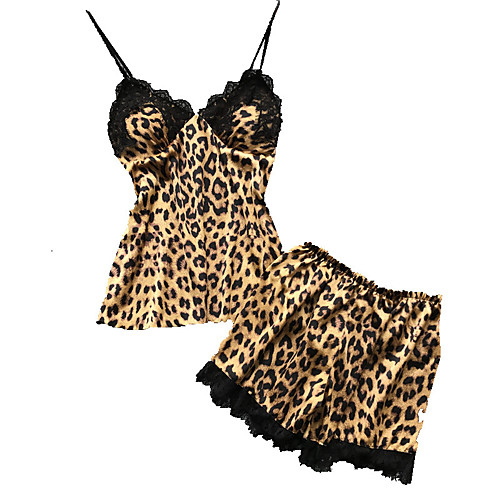 

Women's Print Suits Nightwear Geometric Yellow S M L