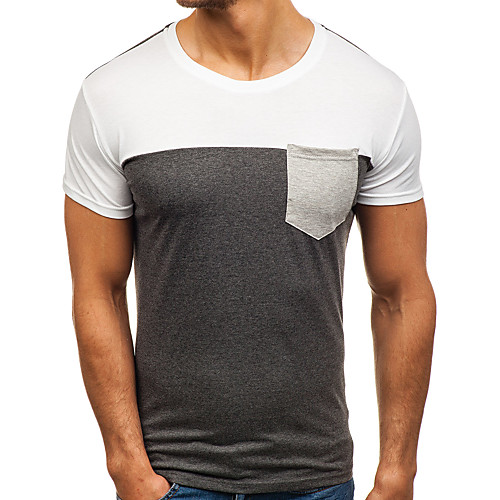 

Men's Daily Sports Basic / Elegant T-shirt - Solid Colored Red
