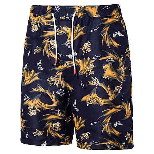 

Men's Sporty Shorts Pants - Pattern / Flower / Floral / Flower Navy Blue US32 / UK32 / EU40 US34 / UK34 / EU42 US36 / UK36 / EU44