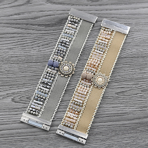 

Women's Charm Bracelet Bracelet Bangles Bead Bracelet Braided Country Girl European Trendy Sweet Colorful Folk Style Acrylic Bracelet Jewelry khaki / Silver For School Daily Wear Date Vacation