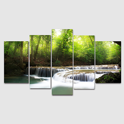 

Print Rolled Canvas Prints Modern Landscape set of 5 pcs without Frame Art Prints