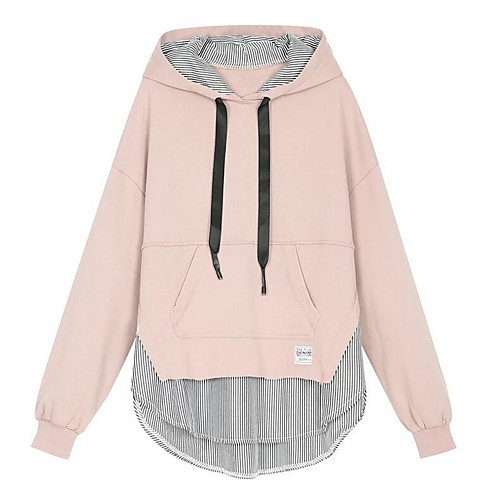 

Women's Basic Hoodie - Color Block Blushing Pink S