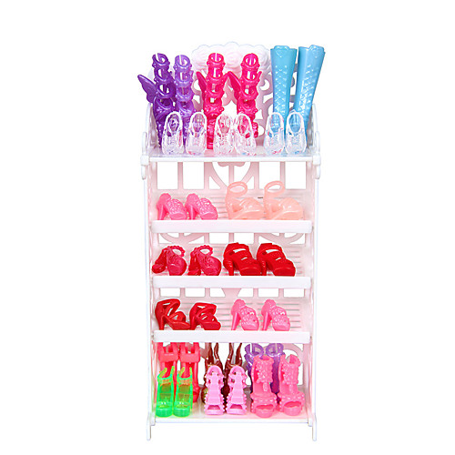 

Doll accessories Doll Shoes Simple Creative Kawaii Crystal Shoes Soft Plastic 10 pcs Children's All Toy Gift