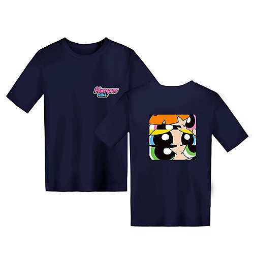 

Inspired by Powerpuff Girls Cosplay Cosplay Costume T-shirt Pure Cotton Print Printing T-shirt For Boys'