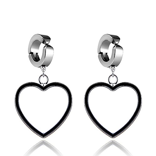 

Women's Earrings Holiday Wedding Birthday Romantic Earrings Jewelry Black / White / Gold For Date Street Festival 1 Pair
